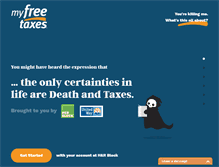 Tablet Screenshot of myfreetaxes.com